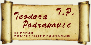 Teodora Podrapović vizit kartica
